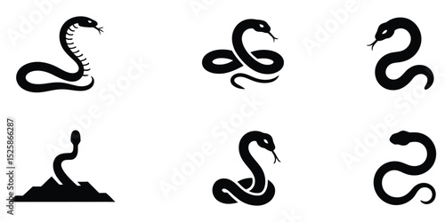 Snake logo icon vector illustration
