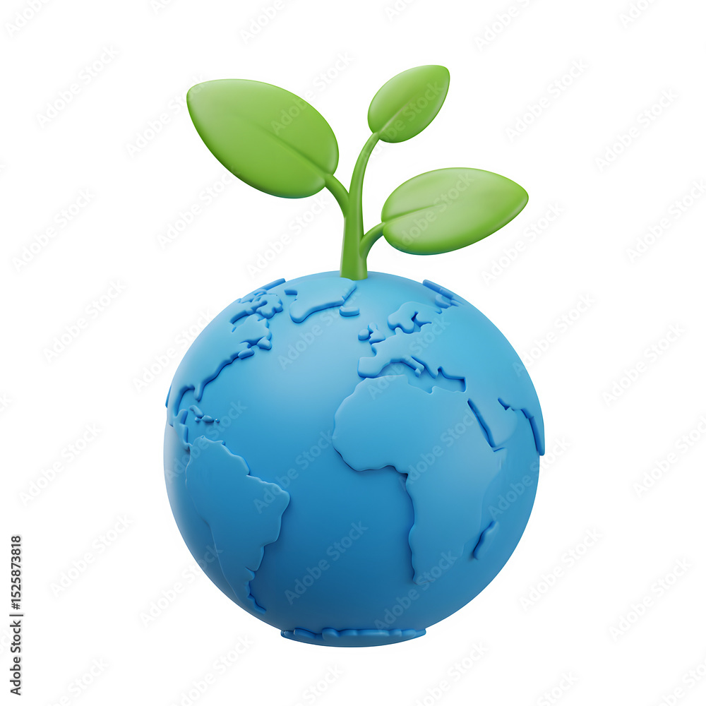 Eco Globe with Green Sprouting Leaves – Sustainability and Environmental Conservation Icon, PNG on White or Transparent Background Eco Globe with Green Sprouting Leaves – Sustainability and Environmental Conservation Icon, PNG on White or Transparent Background