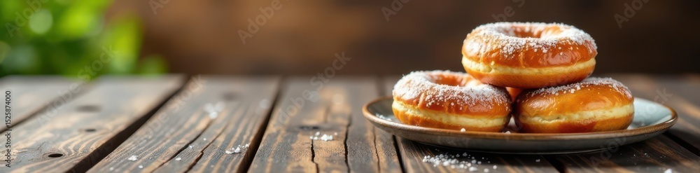Scenic coffee and donut arrangement Ideal for breakfast banner , delicious food, comfort food Scenic coffee and donut arrangement Ideal for breakfast banner , delicious food, comfort food