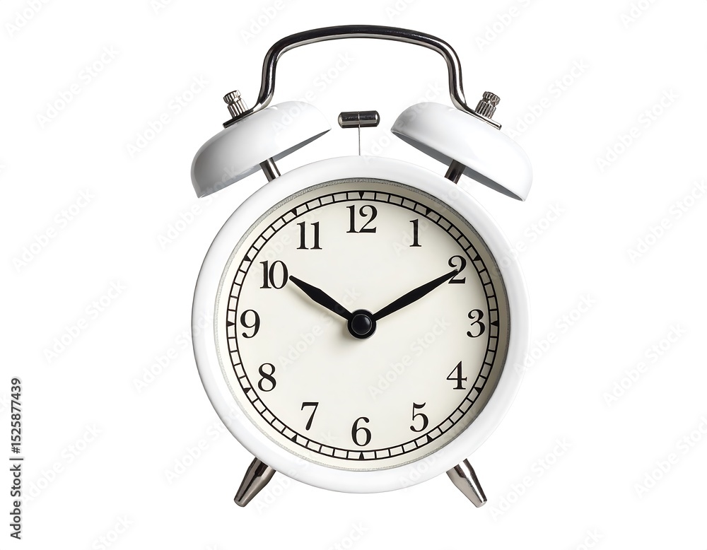 White alarm clock White alarm clock