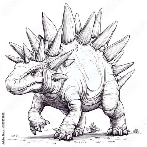 stegosaurus, ancient animal, vector, transparent background, creature, animal, dinosaur, wildlife, nature, icon, safari, isolated, big, large, dino, prehistoric, jurassic, extinct