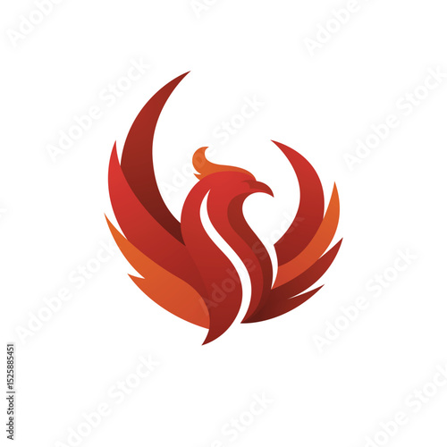 phoenix vector concept logo template design
