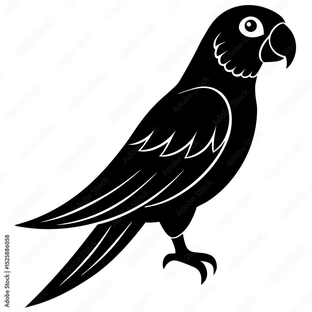 Obraz premium vector illustration of a bird