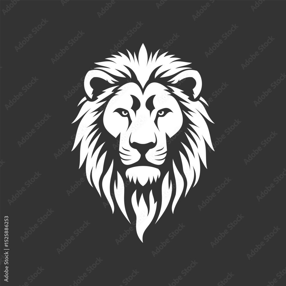 Obraz premium Lion head logo vector design for e-sports brands and other brands