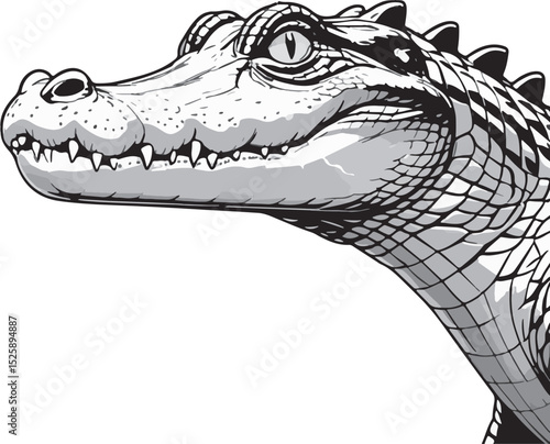 cartoon crocodile head
