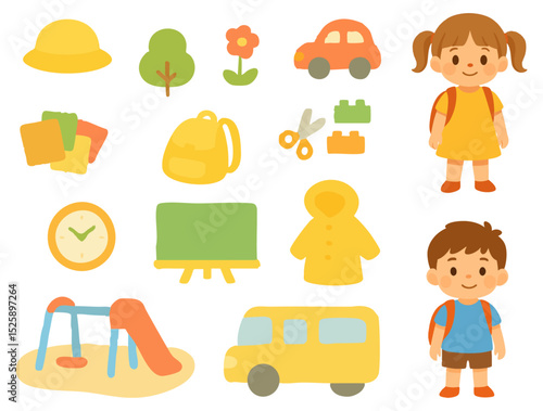 유치원 어린이집 일러스트 그림 세트