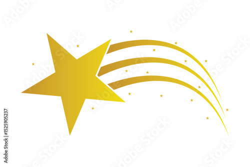 shooting star icon, stars and stripes icon. vector illustration.