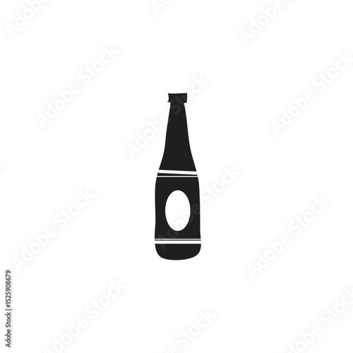 soy sauce bottle silhouette illustration of a bottle for a practical soy sauce container