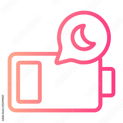 drowsiness gradient icon