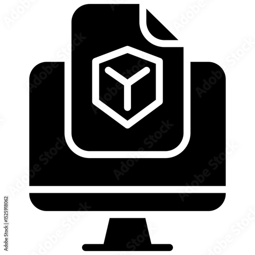 export documentation glyph icon