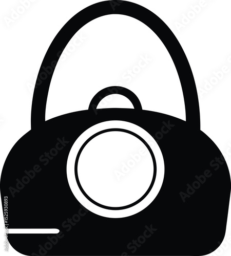 vector illustration of a Vanity bag