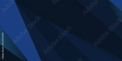 Modern dark blue paper background with dark 3d layered line triangle texture in elegant website or textured paper design