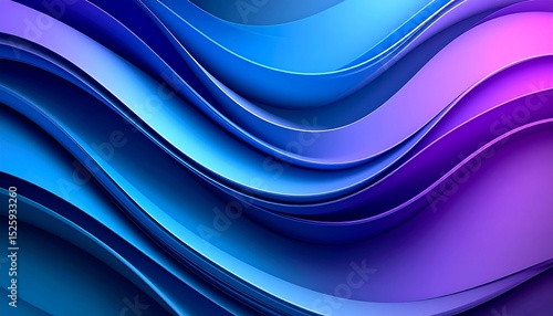 Abstract blue and purple wavy design