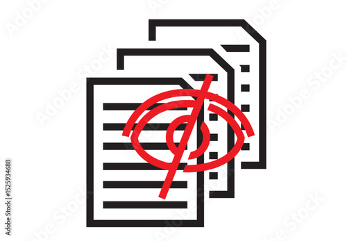 Classified Documents data concept illustration 