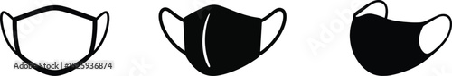 Simple Vector Graphic of a Face Mask