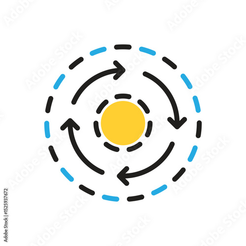 Multi color icon for consistent