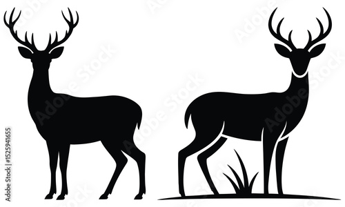 deer silhouette vector