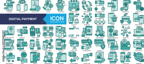 Digital Payment Solid Icon Collection
