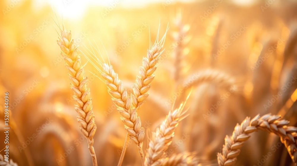 Golden Wheat Field at Sunset: A Harvest Symphony Golden Wheat Field at Sunset: A Harvest Symphony