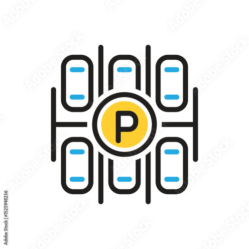 Multi color icon for lot