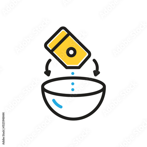 Multi color icon for mixture