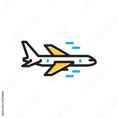 Multi color icon for aircraft