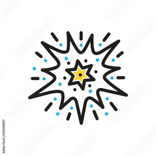 Multi color icon for boom