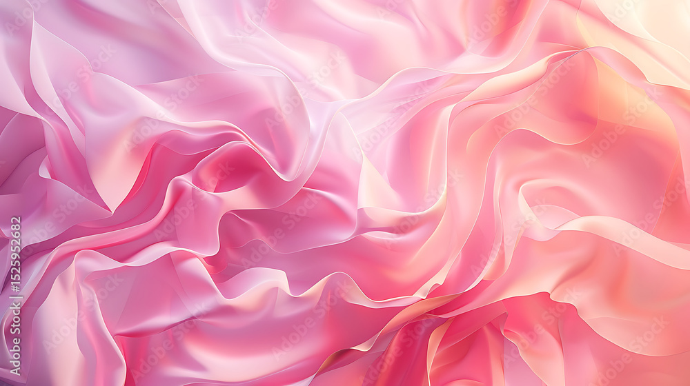 Obraz premium A delicate abstract background featuring soft pink hues and flowing shapes, creating a dreamy and elegant texture with a modern artistic touch