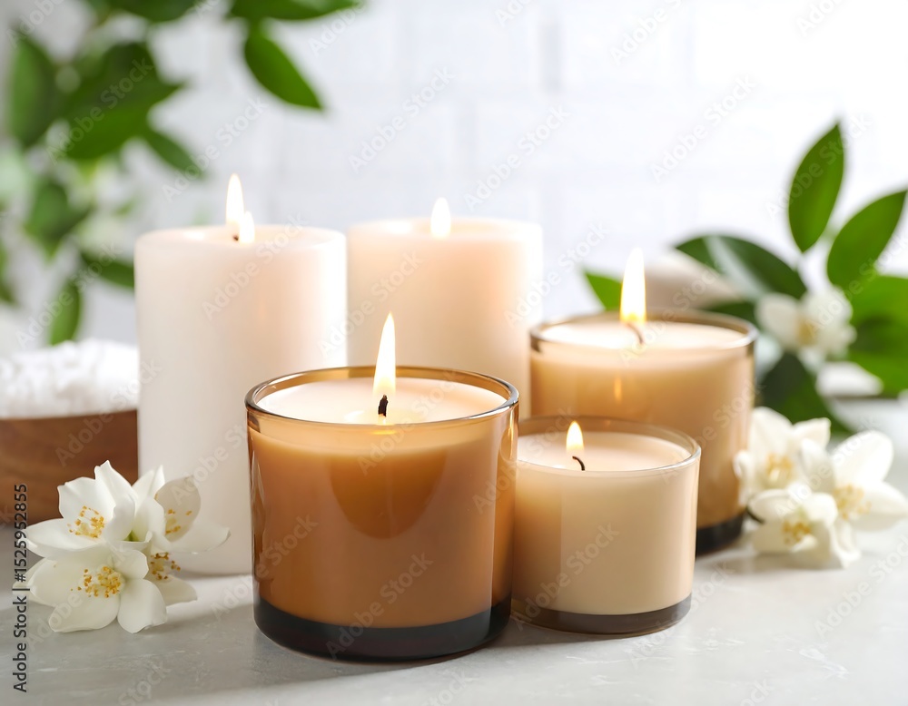 Aromatic candles in various sizes Aromatic candles in various sizes
