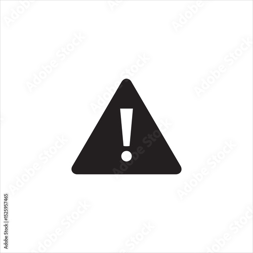 Yellow triangular warning sign for high voltage electricity risk
