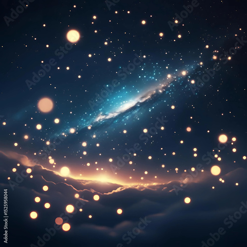 abstract background with stars