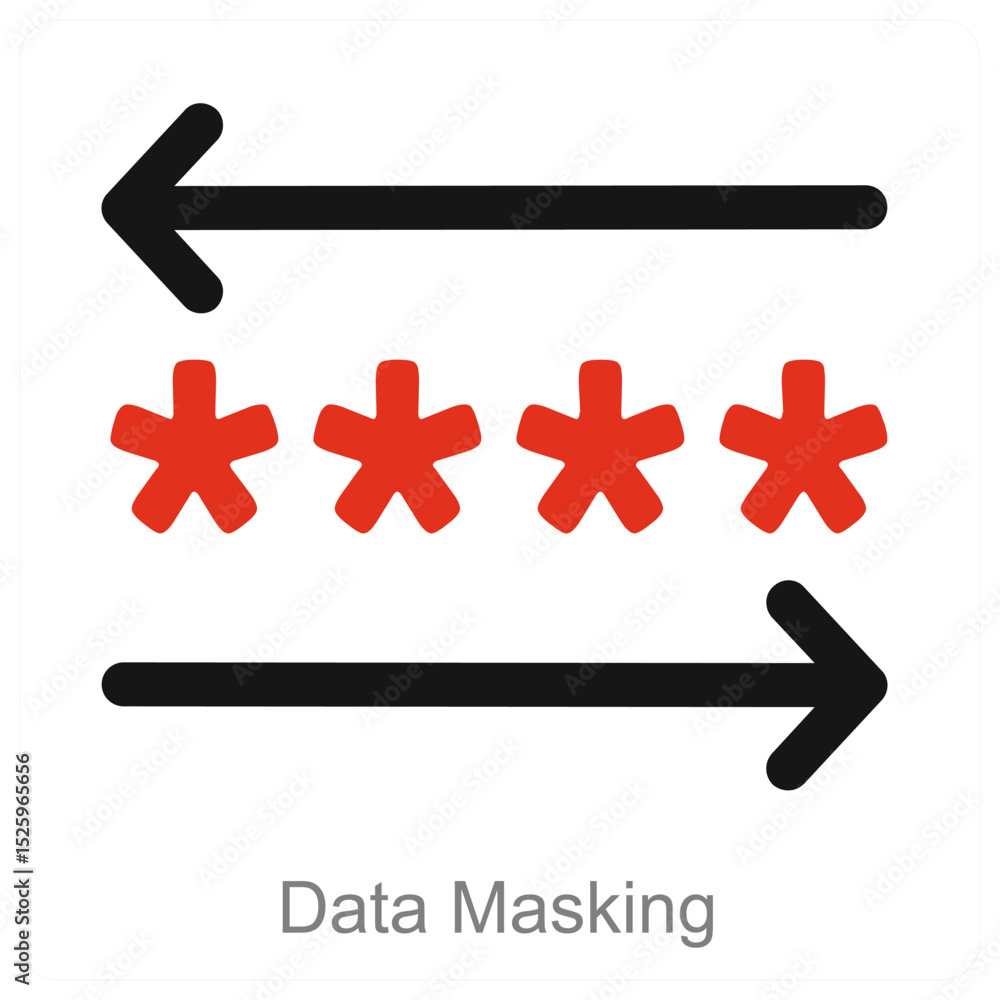 Obraz premium Data Masking
