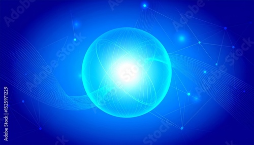 abstract illustration of science, technology future and art concept, futuristic background with graphic elements