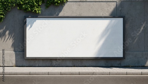 Outdoor Billboard Mockup on Concrete Wall for Advertising and Promotional Campaigns