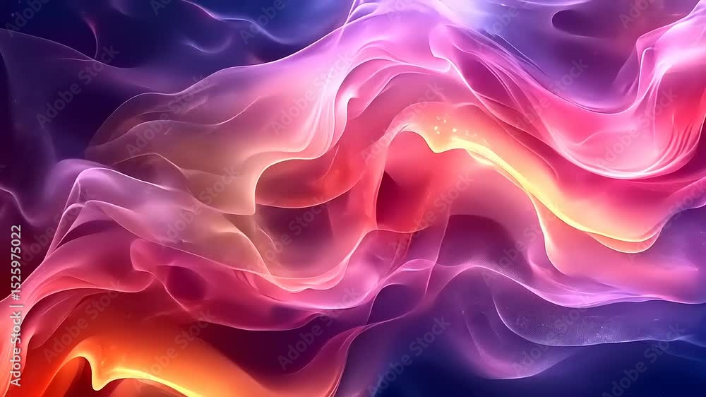 Colorful Abstract Flowing Nebula Animation Background for Creative Projects and Visuals