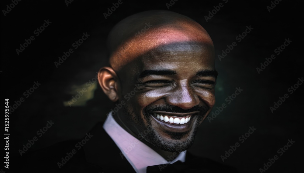 Close-up portrait of a smiling man Close-up portrait of a smiling man