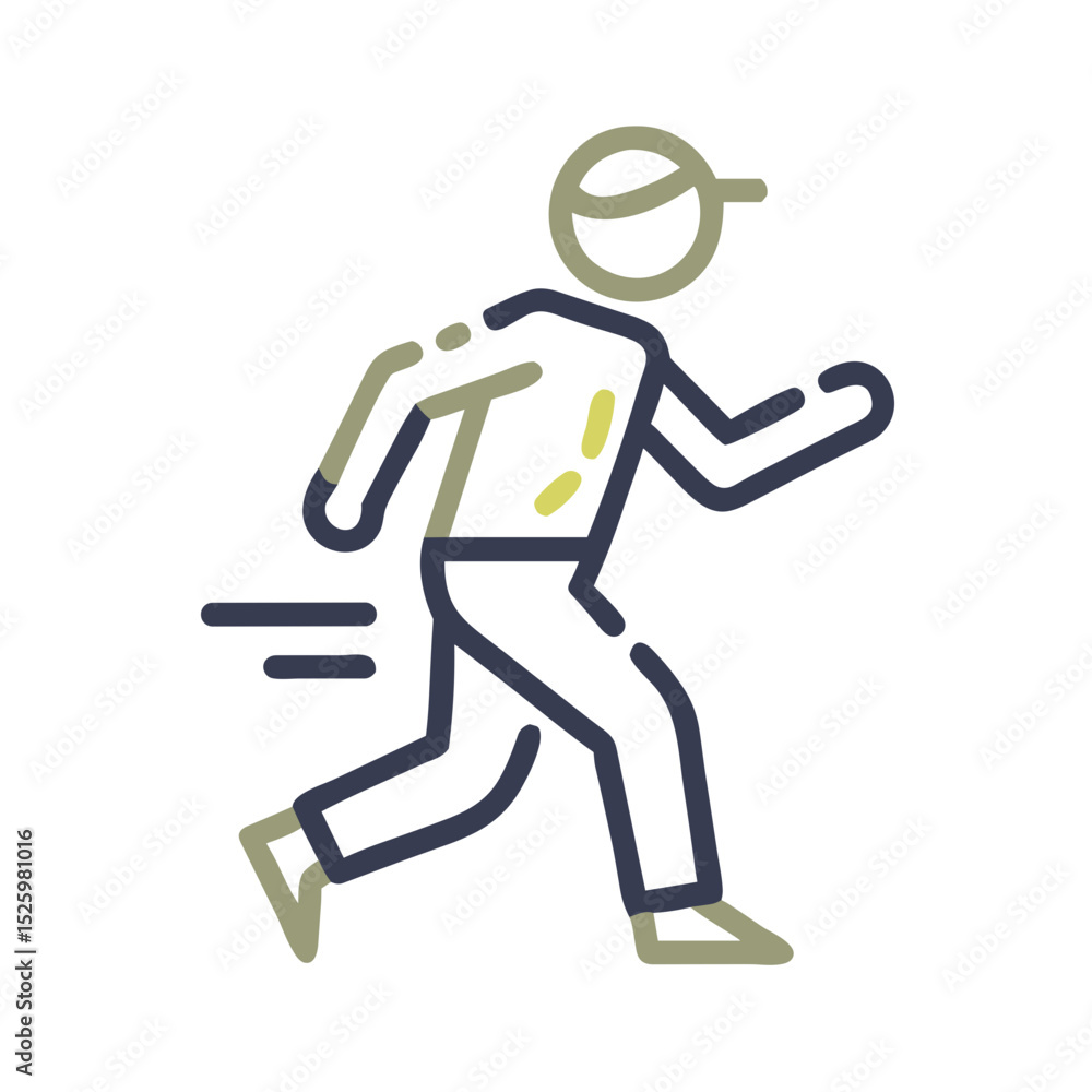 Morning Run Line Icon for Fitness Apps, Health Blogs, Exercise Planners, Sports Websites, Workout Trackers and Jogging Promotional Materials Morning Run Line Icon for Fitness Apps, Health Blogs, Exercise Planners, Sports Websites, Workout Trackers and Jogging Promotional Materials