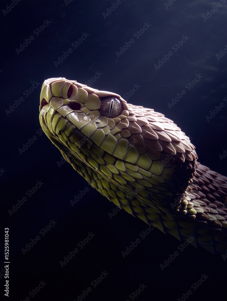 Fototapeta premium Close-up of a snake's head