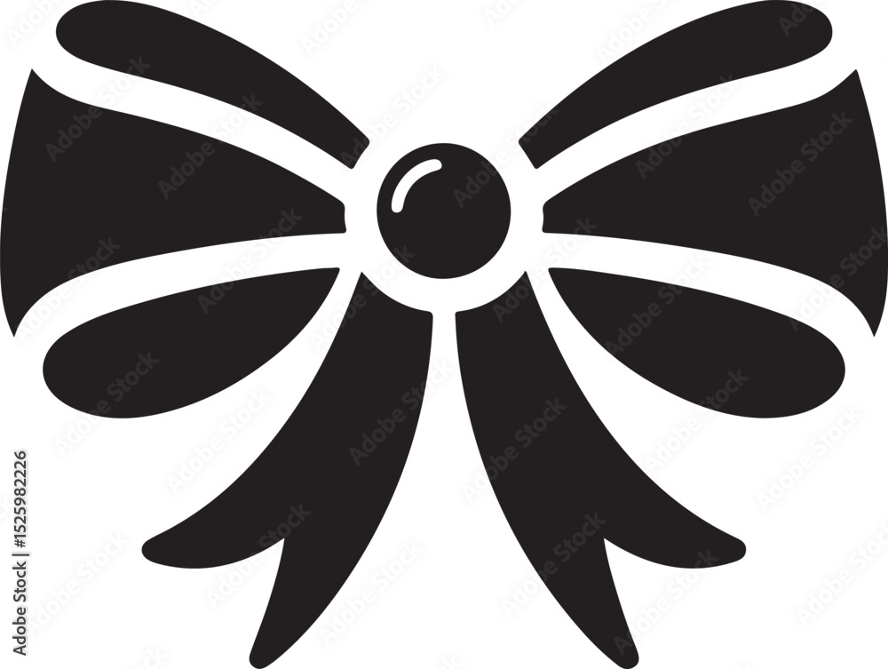Minimalist Black Ribbon and Bow Icon – Flat Silhouette Style Vector Isolated on White Background, Ideal for Gift Wrapping, Celebrations, Holidays, and Decoration Themes Minimalist Black Ribbon and Bow Icon – Flat Silhouette Style Vector Isolated on White Background, Ideal for Gift Wrapping, Celebrations, Holidays, and Decoration Themes
