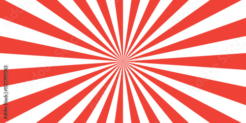 Abstract red  and white retro with sunburst pattern colorful design. Vintage sunrays illustration swirl line. sun beam vector banner design and comic burst gradient concept pattern.	