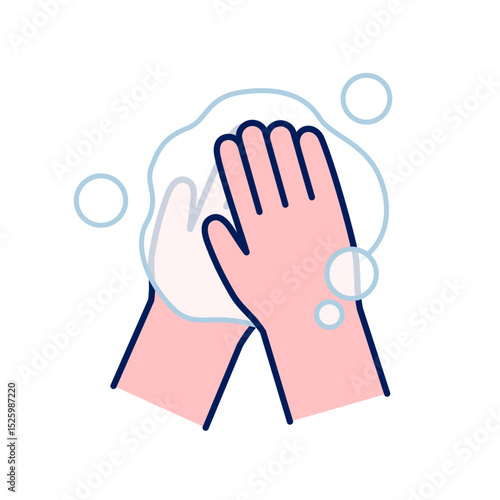 手を洗うイラスト