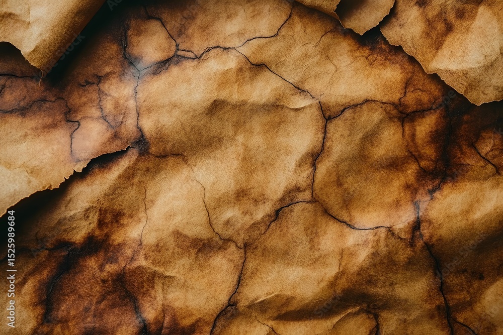 Fototapeta premium Antique Textured Parchment Paper Background for Vintage Design Projects