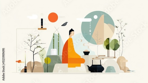 Peaceful Zen Scene