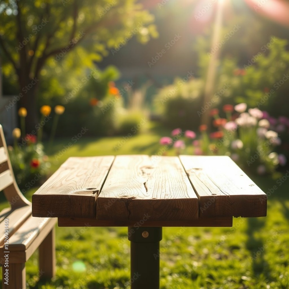 Fototapeta premium picnic table in the park