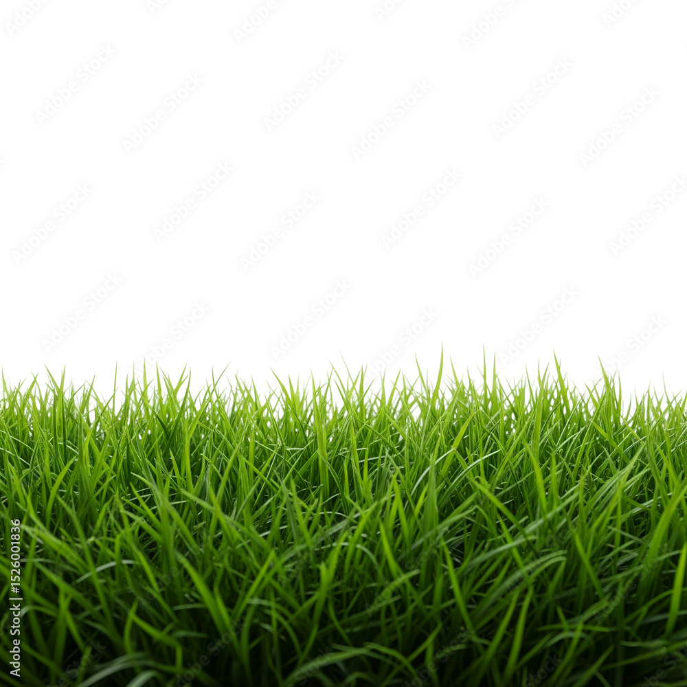 Obraz premium green grass isolated on white background