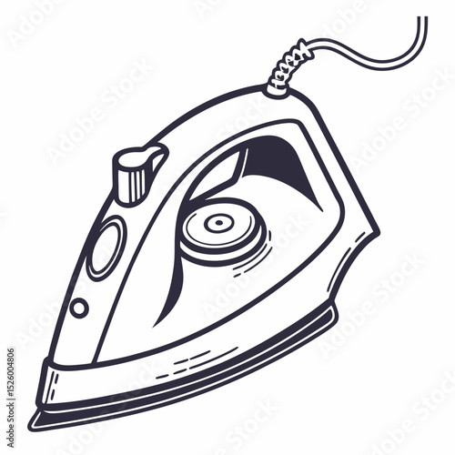 black and white iron
