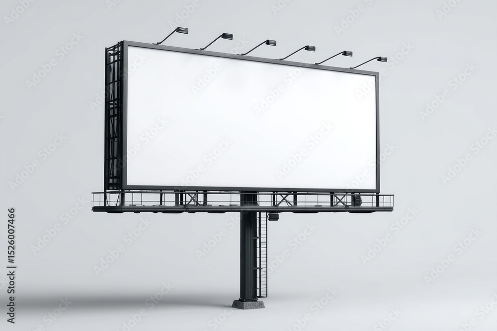 Obraz premium Billboard empty advertisement sign commercial space