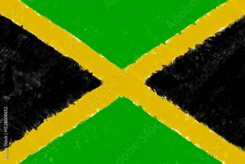 Reggae Jamaica rasta grunge green yellow red background