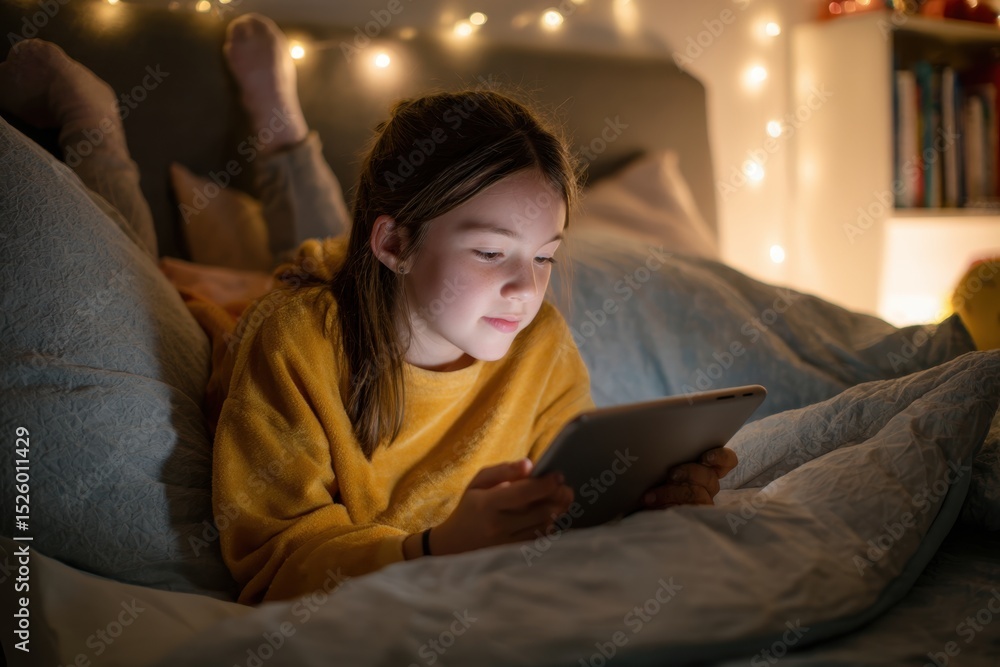 Obraz premium Managing Screen Time A Guide to Healthy Usage Habits for Children And Toddlers In Digital Era