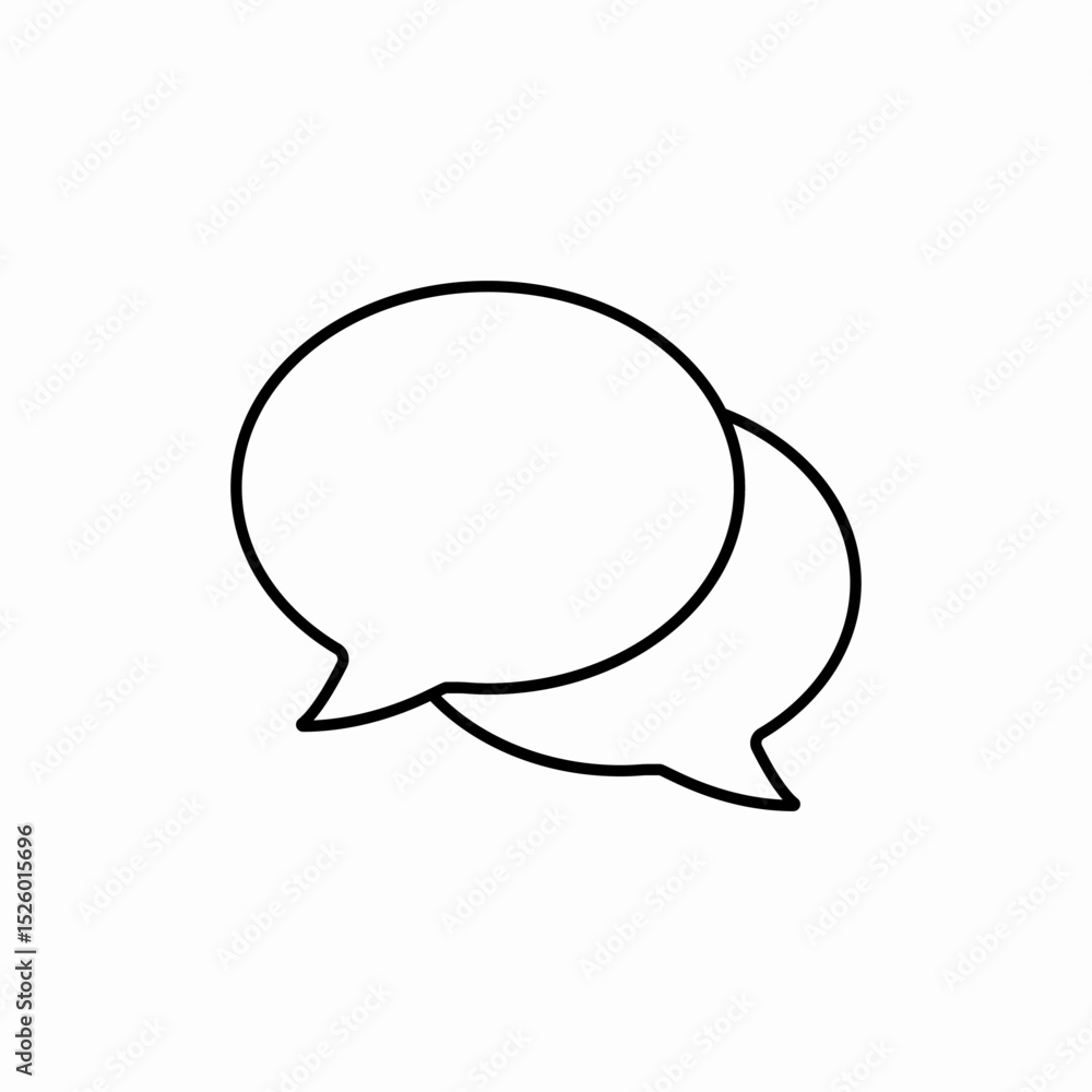 chat bubble conversation icon vector sign chat bubble conversation icon vector sign